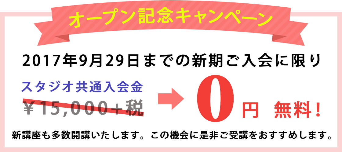 オープン記念キャンペーン