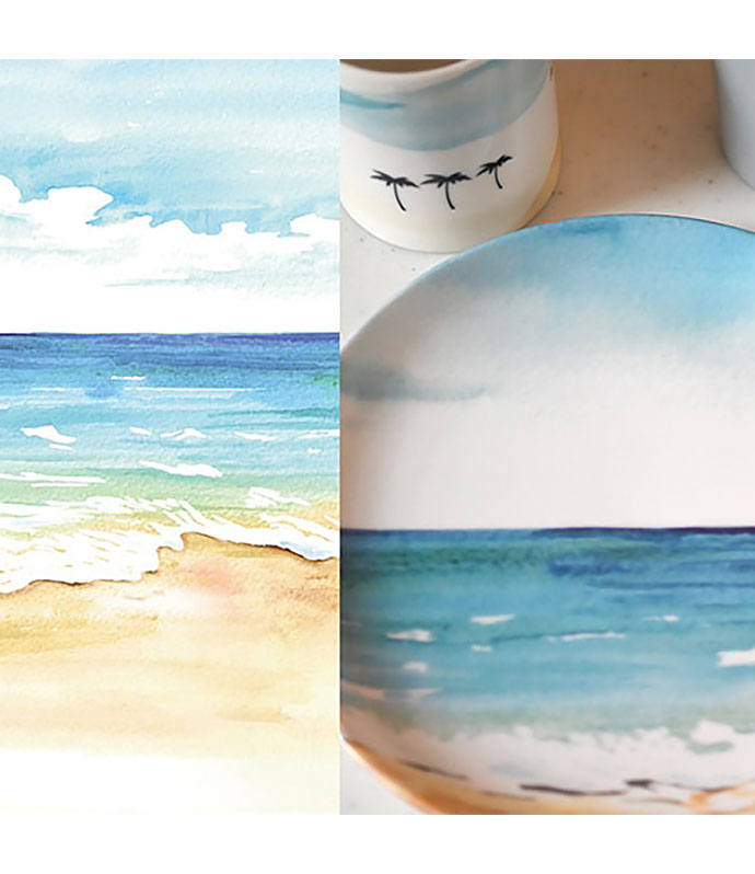 水彩 オーシャン＆スカイ OCEAN＆SKY A3サイズ | キルンアート