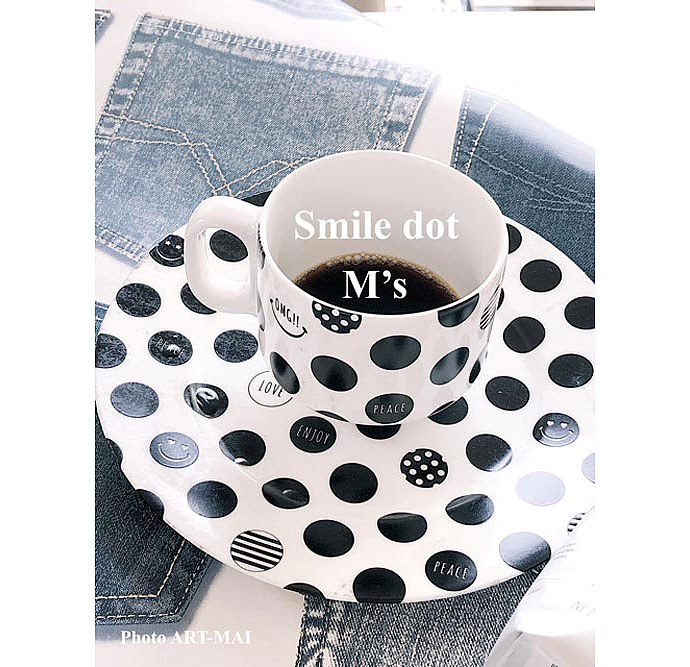 ポーセラーツ　ガラス　ニコちゃん　スマイル　Smile 転写紙