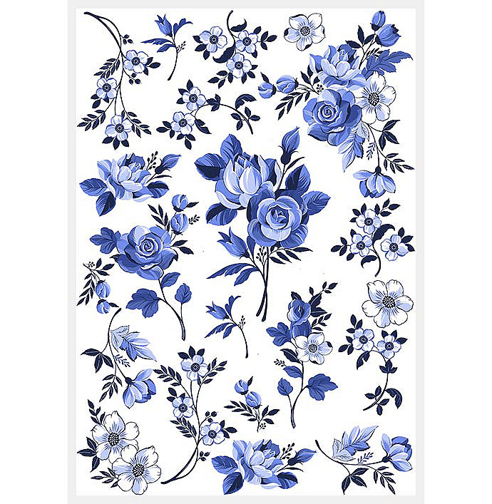 ガラス用】Royal blue rose | キルンアート