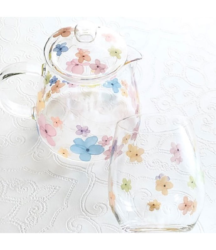 キルンアート 白磁ガラス19点セット！ ガラス用ガーリーフラワー